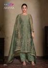 Ahanaa By Vipul Catonic Silk Organza Designer Salwar Suits
